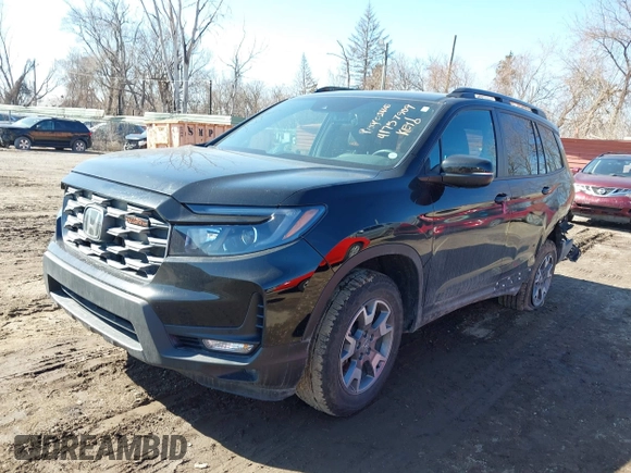 2023 Honda Passport TrailSport with VIN 5FNYF8H67PB042153, listed as a IAAI auction lot 41757909 with 26,810 mi miles and . Bid and sale history available at DreamBid. Image 2.