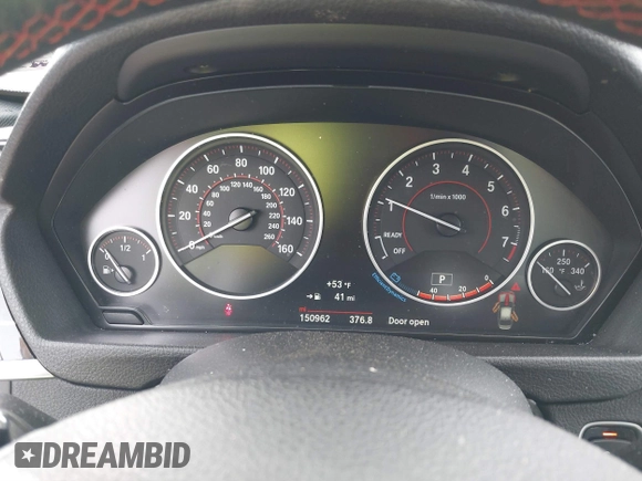 2017 BMW 3 Series 330i xDrive with VIN WBA8D9G30HNU65630, listed as a IAAI auction lot 41654369 with 150,962 mi miles. Bid and sale history available at carsss.com. Image 7.