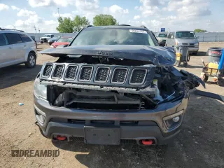 2018 Jeep Compass Trailhawk with VIN 3C4NJDDB0JT458339, listed as a Copart auction lot 58834155 with 103,811 mi miles and Salvage title. Bid and sale history available at DreamBid. Image 5.