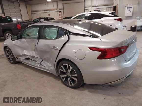 2018 Nissan Maxima SV with VIN 1N4AA6APXJC367526, listed as a IAAI auction lot 41427841 with 113,533 mi miles and . Bid and sale history available at DreamBid. Image 3.