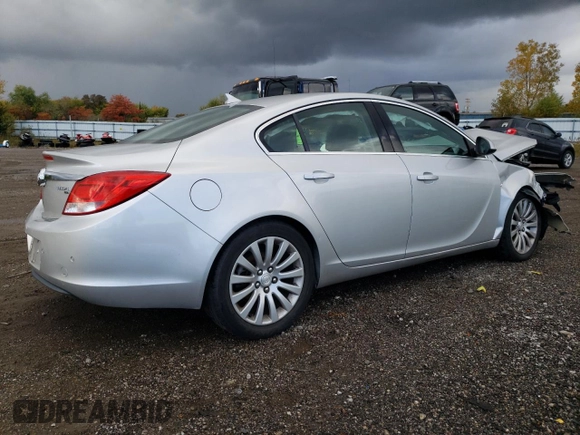 2011 Buick Regal CXL RL5 with VIN W04GT5GC0B1001062, listed as a Copart auction lot 76310664 with 190,403 mi miles and Salvage Title. Bid and sale history available at DreamBid. Image 3.