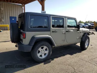 2017 Jeep Wrangler Unlimited Sport with VIN 1C4BJWDG7HL683406, listed as a Copart auction lot 62758735 with 75,140 mi miles and Salvage title. Bid and sale history available at DreamBid. Image 3.