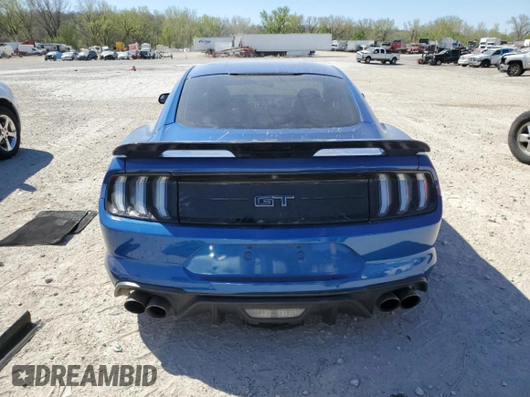 2018 Ford Mustang GT with VIN 1FA6P8CF9J5185194, listed as a Copart auction lot 53292065 with 59,128 mi miles and Salvage title. Bid and sale history available at DreamBid. Image 6.