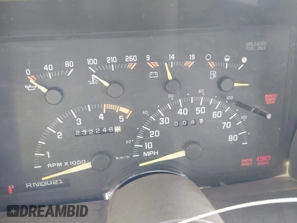 1993 GMC Suburban с VIN 1GKFK16K2PJ710108, выставлен на аукционе IAAI как лот 41560573 с пробегом 232 246 миль миль и . История ставок и продаж доступна на DreamBid. Изображение 7.