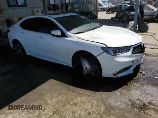 2018 Acura TLX Advance with VIN 19UUB2F72JA008609, listed as a Copart auction lot 50388435 with 113,389 mi miles and Salvage Title. Bid and sale history available at carsss.com. Image 4.