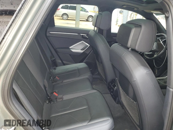 2023 Audi Q3 S line Premium with VIN WA1DECF34P1140721, listed as a Copart auction lot 45188325 with 40,458 mi miles and Salvage title. Bid and sale history available at DreamBid. Image 11.