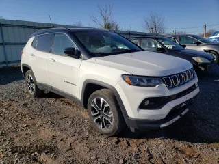 2023 Jeep Compass Limited with VIN 3C4NJDCN9PT525573, listed as a Copart auction lot 48264325 with 14,598 mi miles and Salvage Title. Bid and sale history available at carsss.com. Image 4.