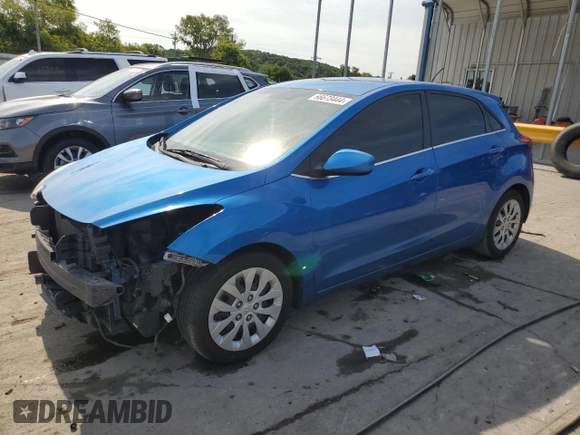 2017 Hyundai Elantra GT with VIN KMHD35LH5HU350005, listed as a Copart auction lot 66673444 with 154,521 mi miles and Salvage Title. Bid and sale history available at carsss.com. Image 1.