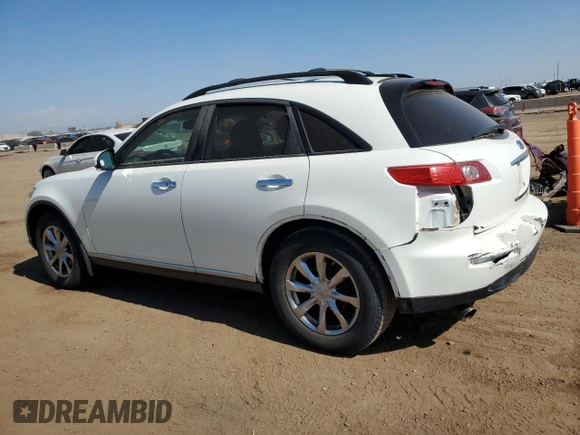 2007 Infiniti FX with VIN JNRAS08W17X204038, listed as a Copart auction lot 57720655 with 232,560 mi miles and Clean title. Bid and sale history available at DreamBid. Image 2.