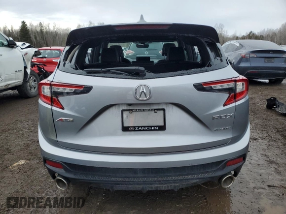 2021 Acura RDX w/A-Spec Package with VIN 5J8TC2H60ML803163, listed as a Copart auction lot 48052675 with 0 mi miles and Clean Title. Bid and sale history available at carsss.com. Image 6.