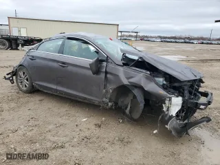 2017 Hyundai Sonata 2.4L with VIN 5NPE24AF5HH474177, listed as a Copart auction lot 44750365 with 0 mi miles and Salvage Title. Bid and sale history available at carsss.com. Image 4.