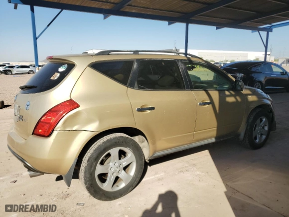 2004 Nissan Murano SL with VIN JN8AZ08T74W205184, listed as a Copart auction lot 75888294 with 143,393 mi miles and Salvage Title. Bid and sale history available at carsss.com. Image 3.