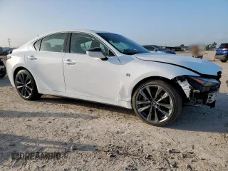 2024 Lexus IS 350 F Sport with VIN JTHGZ1E29R5035333, listed as a Copart auction lot 61544585 with 9,959 mi miles and Salvage title. Bid and sale history available at DreamBid. Image 4.