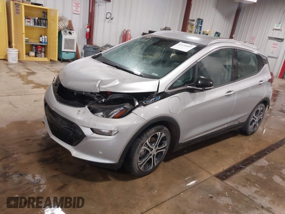 2019 Chevrolet Bolt EV Premier with VIN 1G1FZ6S09K4136793, listed as a IAAI auction lot 42135605 with 54,194 mi miles. Bid and sale history available at carsss.com. Image 2.