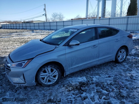 2020 Hyundai Elantra SEL with VIN KMHD84LF1LU935537, listed as a Copart auction lot 42014635 with 58,034 mi miles and Salvage Title. Bid and sale history available at carsss.com. Image 1.