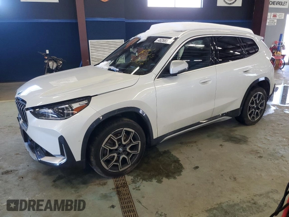 2024 BMW X1 xDrive28i with VIN WBX73EF03R5Y82441, listed as a Copart auction lot 46266505 with 8,540 mi miles and Salvage Title. Bid and sale history available at carsss.com. Image 1.