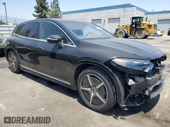2023 Mercedes-Benz EQS with VIN 4JGDM4EB2PA018538, listed as a Copart auction lot 62095164 with 8,091 mi miles and Salvage Title. Bid and sale history available at carsss.com. Image 4.