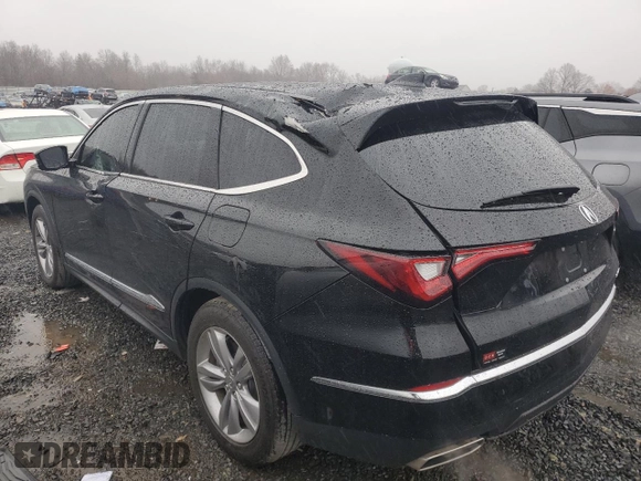 2023 Acura MDX with VIN 5J8YE1H36PL028064, listed as a Copart auction lot 81666304 with 16,586 mi miles and Salvage Title. Bid and sale history available at carsss.com. Image 2.