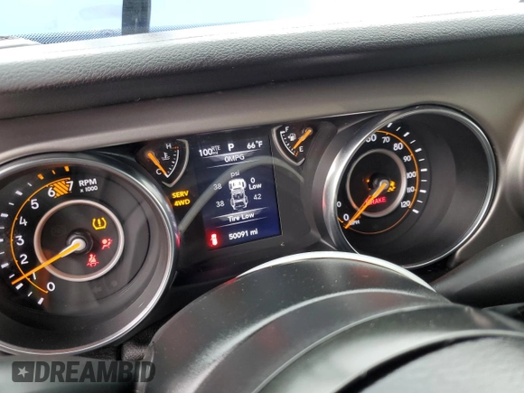 2020 Jeep Wrangler Unlimited Sport S with VIN 1C4HJXDN3LW181949, listed as a Copart auction lot 62301625 with 50,091 mi miles and Salvage title. Bid and sale history available at DreamBid. Image 9.