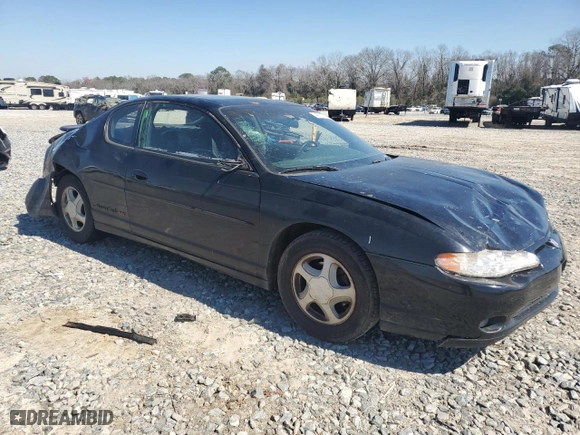 2000 Chevrolet Monte Carlo SS with VIN 2G1WX12K4Y9259711, listed as a Copart auction lot 46877295 with 155,394 mi miles and Salvage Title. Bid and sale history available at carsss.com. Image 4.