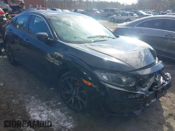 2019 Honda Civic Sport with VIN 2HGFC2F86KH515658, listed as a IAAI auction lot 41632690 with 109,866 mi miles and . Bid and sale history available at DreamBid. Image 1.