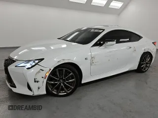 2021 Lexus RC with VIN JTHGZ5BCXM5024435, listed as a Copart auction lot 84182814 with 98,446 mi miles and Clean Title. Bid and sale history available at carsss.com. Image 1.
