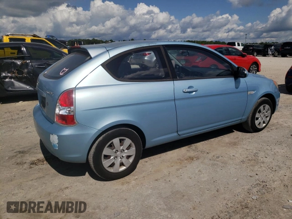 2008 Hyundai Accent GS with VIN KMHCM36C98U093301, listed as a Copart auction lot 63564783 with 94,773 mi miles and Salvage Title. Bid and sale history available at carsss.com. Image 3.