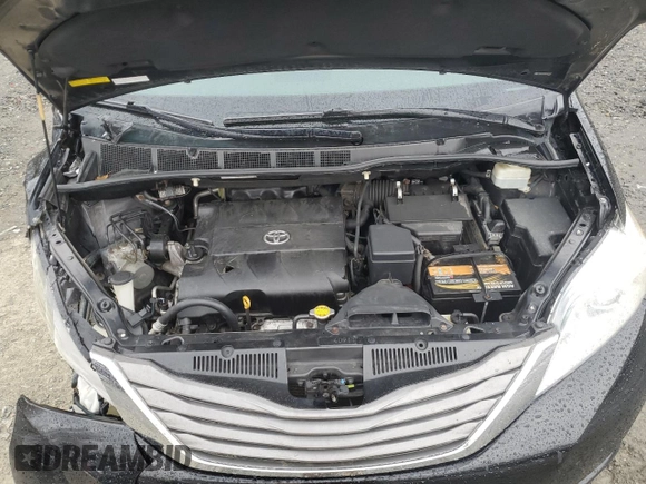 2011 Toyota Sienna XLE with VIN 5TDDK3DC2BS006769, listed as a Copart auction lot 48713455 with 136,348 mi miles and Salvage Title. Bid and sale history available at carsss.com. Image 12.