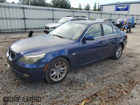 2009 BMW 5 Series 550i with VIN WBANW53529CT55835, listed as a Copart auction lot 75104204 with 46,358 mi miles and Salvage Title. Bid and sale history available at carsss.com. Image 1.