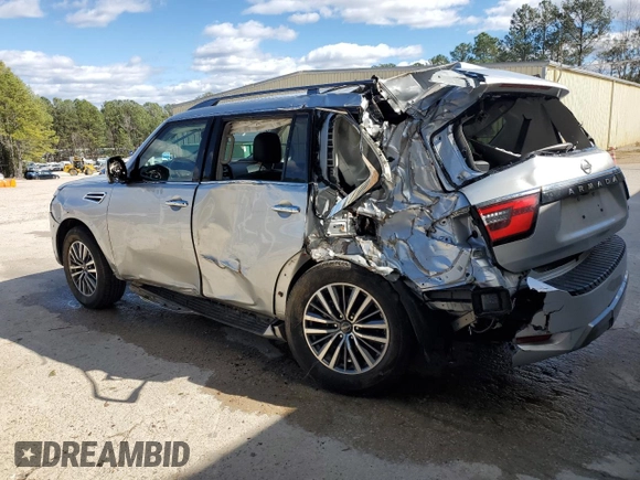 2023 Nissan Armada SL with VIN JN8AY2BD6P9692767, listed as a Copart auction lot 48138685 with 51,604 mi miles and Salvage Title. Bid and sale history available at carsss.com. Image 2.