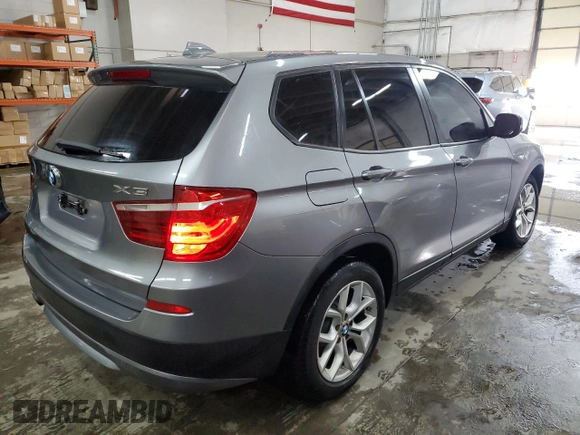 2013 BMW X3 xDrive35i with VIN 5UXWX7C54DL982186, listed as a Copart auction lot 89326175 with 136,622 mi miles and Salvage Title. Bid and sale history available at DreamBid. Image 3.