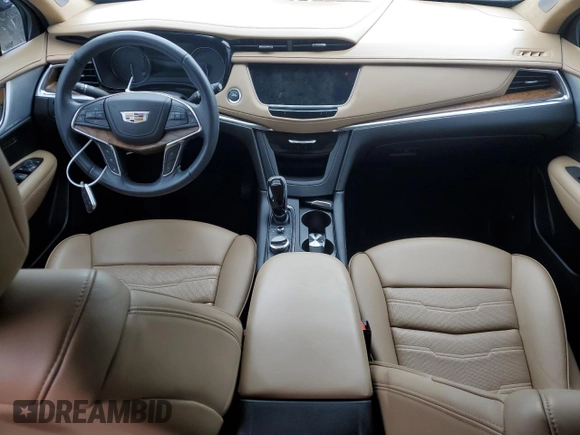 2022 Cadillac XT5 Premium Luxury AWD with VIN 1GYKNERSXNZ162971, listed as a Copart auction lot 88053015 with 0 mi miles and Salvage Title. Bid and sale history available at carsss.com. Image 8.