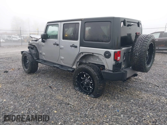 2016 Jeep Wrangler Unlimited 75th Anniversary with VIN 1C4BJWEG6GL170760, listed as a IAAI auction lot 41953745 with 72,827 mi miles and . Bid and sale history available at DreamBid. Image 3.