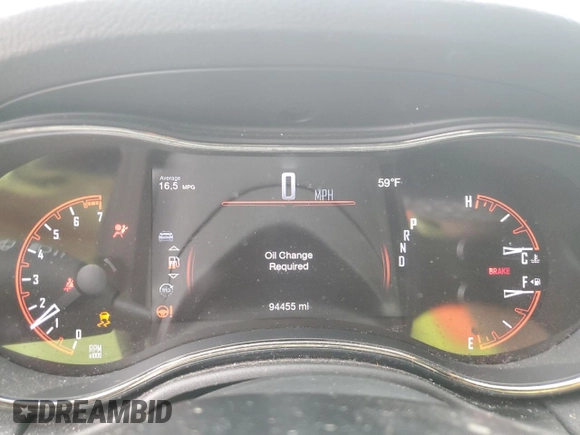 2018 Dodge Durango GT with VIN 1C4RDJDG7JC416409, listed as a Copart auction lot 55337995 with 94,455 mi miles and Salvage title. Bid and sale history available at DreamBid. Image 9.