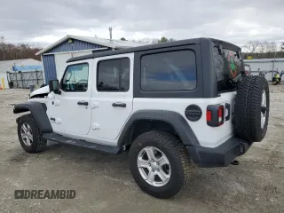 2022 Jeep Wrangler Unlimited Sport S with VIN 1C4HJXDG7NW150546, listed as a Copart auction lot 52297485 with 43,156 mi miles and Salvage title. Bid and sale history available at DreamBid. Image 2.