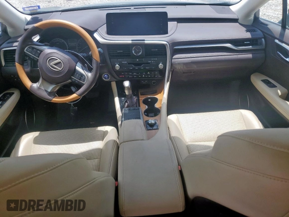 2020 Lexus RX 450h with VIN 2T2HGMDA3LC046646, listed as a Copart auction lot 61030015 with 74,709 mi miles and Salvage title. Bid and sale history available at DreamBid. Image 8.
