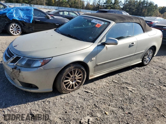 2008 Saab 9-3 with VIN YS3FB79Y686005890, listed as a Copart auction lot 77331064 with 187,143 mi miles and Clean Title. Bid and sale history available at carsss.com. Image 1.