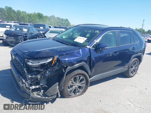 2023 Toyota RAV4 Hybrid XLE Premium with VIN JTMB6RFV4PD098886, listed as a IAAI auction lot 42112706 with 47,743 mi miles and . Bid and sale history available at DreamBid. Image 18.
