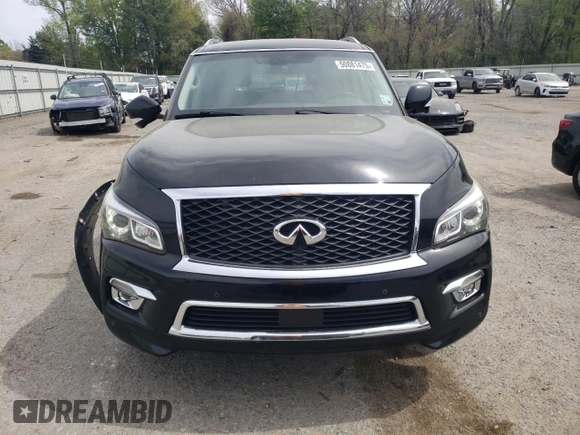 2017 Infiniti QX80 z VIN JN8AZ2NF3H9644462, wystawiony jako Copart lot #50881475 z przebiegiem 162 826 mil mil oraz Szkoda całkowita • Salvage title. Historia ofert i sprzedaży dostępna na DreamBid. Obrazek 5.