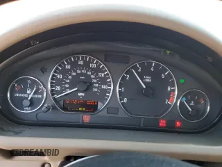 2001 BMW Z3 3.0 with VIN WBACN53451LJ57448, listed as a Copart auction lot 53982215 with 121,721 mi miles and Salvage title. Bid and sale history available at DreamBid. Image 9.
