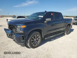 2020 Chevrolet Silverado 1500 Custom with VIN 3GCPWBEF0LG245175, listed as a Copart auction lot 81833874 with 95,334 mi miles and Salvage Title. Bid and sale history available at carsss.com. Image 1.