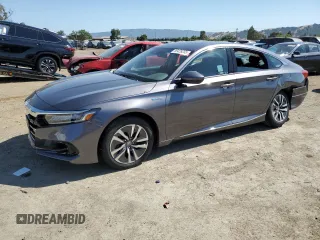 2022 Honda Accord EX-L z VIN 1HGCV3F59NA020186, wystawiony jako Copart lot #59428255 z przebiegiem 51 126 mil mil oraz Szkoda całkowita • Salvage title. Historia ofert i sprzedaży dostępna na DreamBid. Obrazek 1.