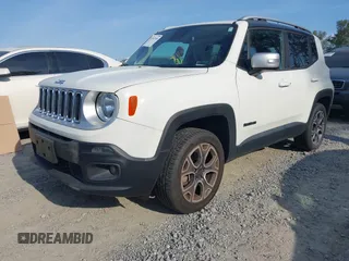 2018 Jeep Renegade Limited with VIN ZACCJBDBXJPG75982, listed as a IAAI auction lot 41917346 with 57,465 mi miles and . Bid and sale history available at DreamBid. Image 2.