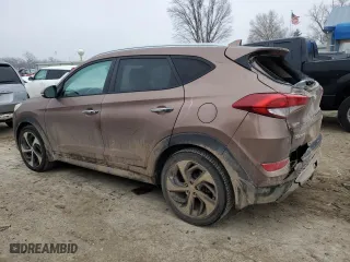 2017 Hyundai Tucson Value with VIN KM8J33A25HU321870, listed as a Copart auction lot 43997035 with 154,450 mi miles and Salvage Title. Bid and sale history available at carsss.com. Image 2.