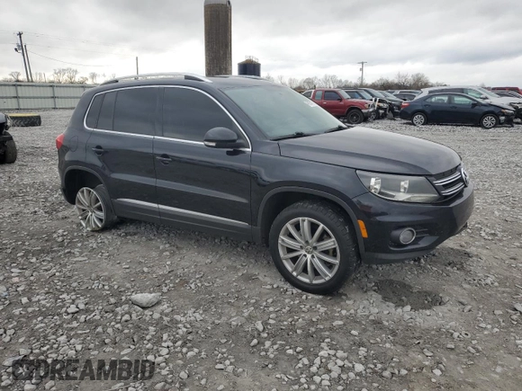 2012 Volkswagen Tiguan S with VIN WVGBV7AX8CW578634, listed as a Copart auction lot 45035775 with 162,627 mi miles and Salvage Title. Bid and sale history available at DreamBid. Image 4.