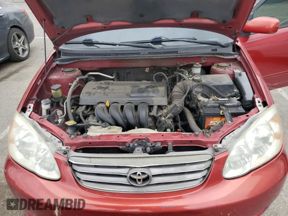 2003 Toyota Corolla CE with VIN 1NXBR32E63Z118863, listed as a Copart auction lot 54616565 with 233,229 mi miles and Salvage Title. Bid and sale history available at DreamBid. Image 11.