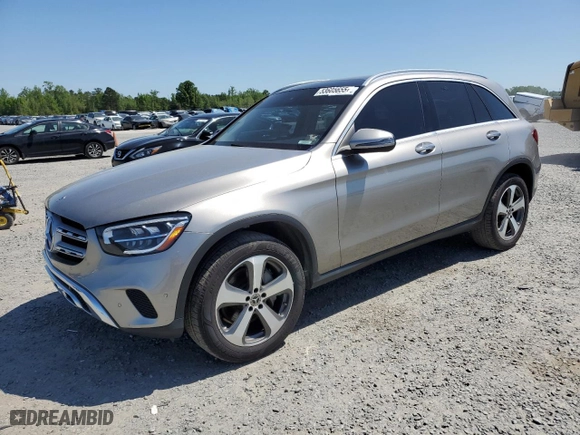 2021 Mercedes-Benz GLC with VIN W1N0G8DB7MF888313, listed as a Copart auction lot 53605655 with 87,190 mi miles and Clean Title. Bid and sale history available at carsss.com. Image 1.