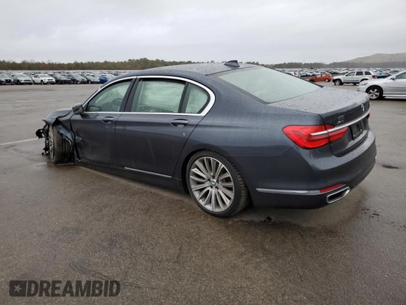 2016 BMW 7 Series 750i xDrive with VIN WBA7F2C57GG415427, listed as a Copart auction lot 36699423 with 0 mi miles. Bid and sale history available at carsss.com. Image 2.