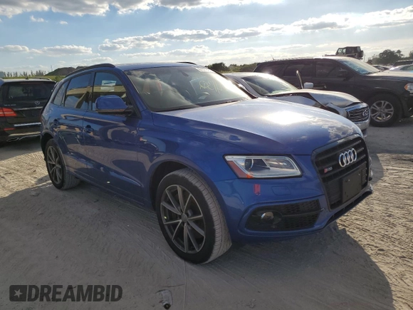 2016 Audi SQ5 Premium Plus with VIN WA1CCAFP8GA019540, listed as a Copart auction lot 61051452 with 41,302 mi miles. Bid and sale history available at carsss.com. Image 1.