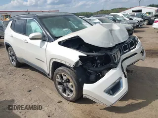 2019 Jeep Compass Limited with VIN 3C4NJDCB3KT594368, listed as a IAAI auction lot 41956414 with 88,198 mi miles and . Bid and sale history available at DreamBid. Image 1.